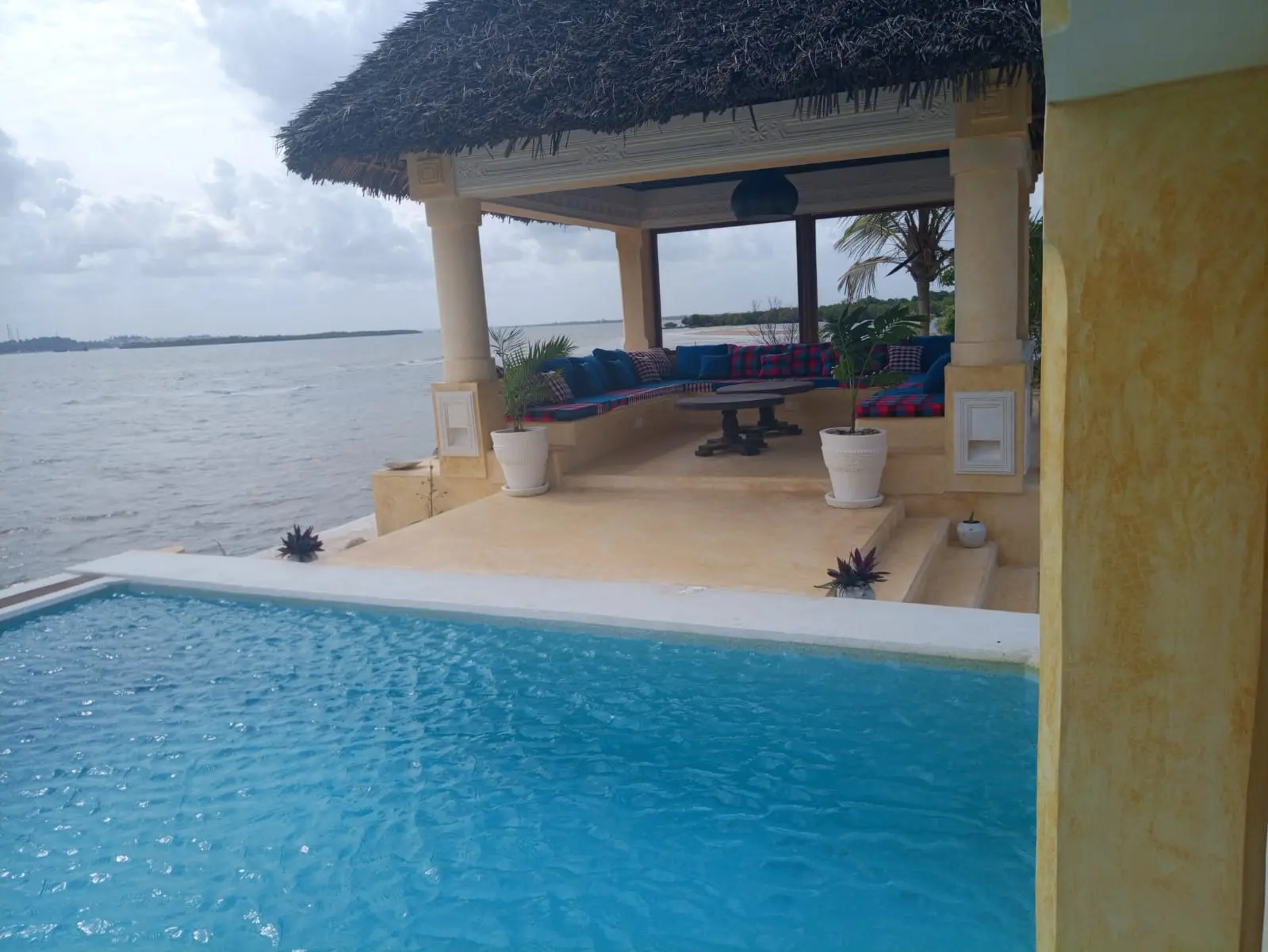 The Red Moon House – pool and pavilion