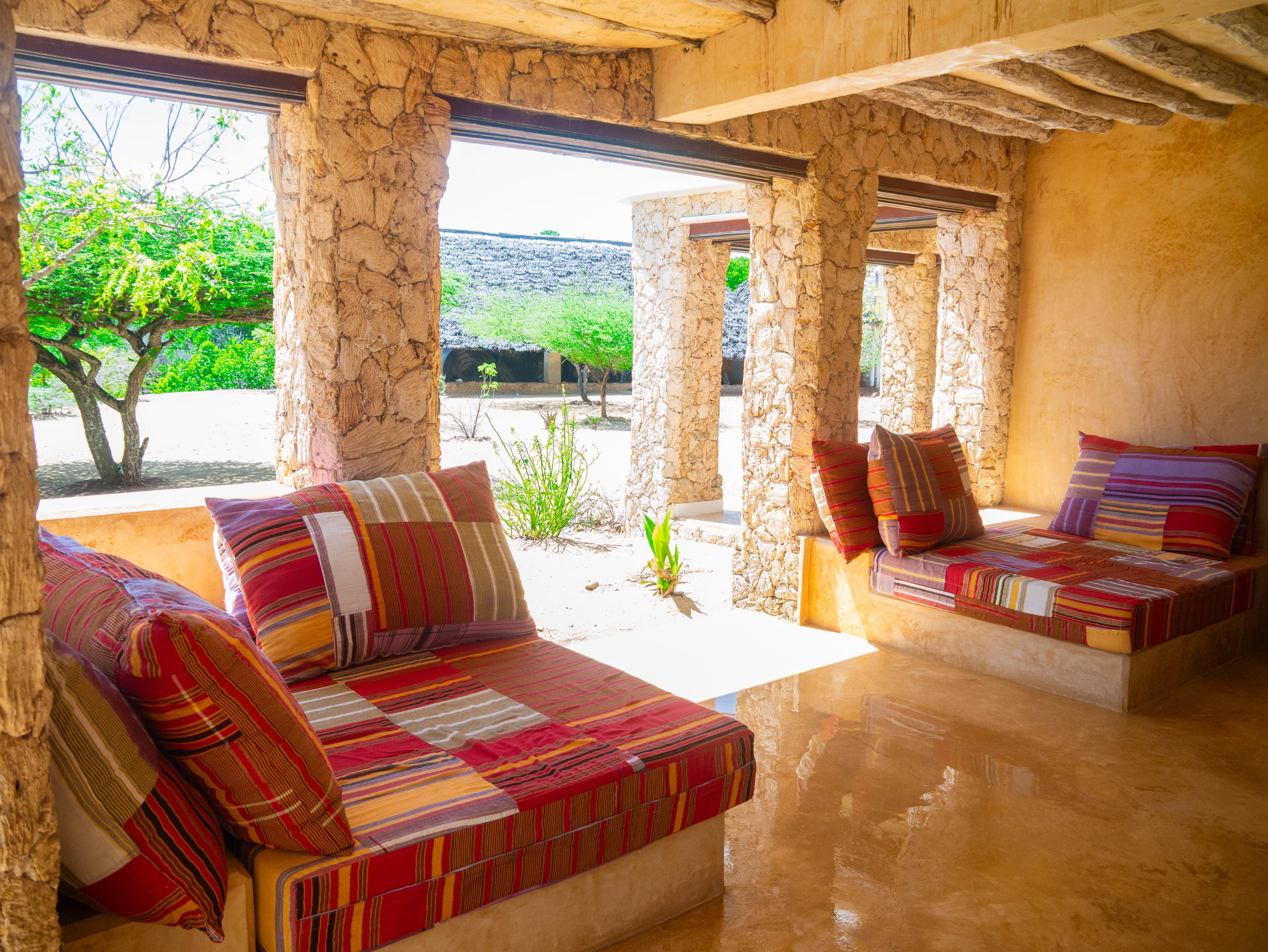Back sitting area with views