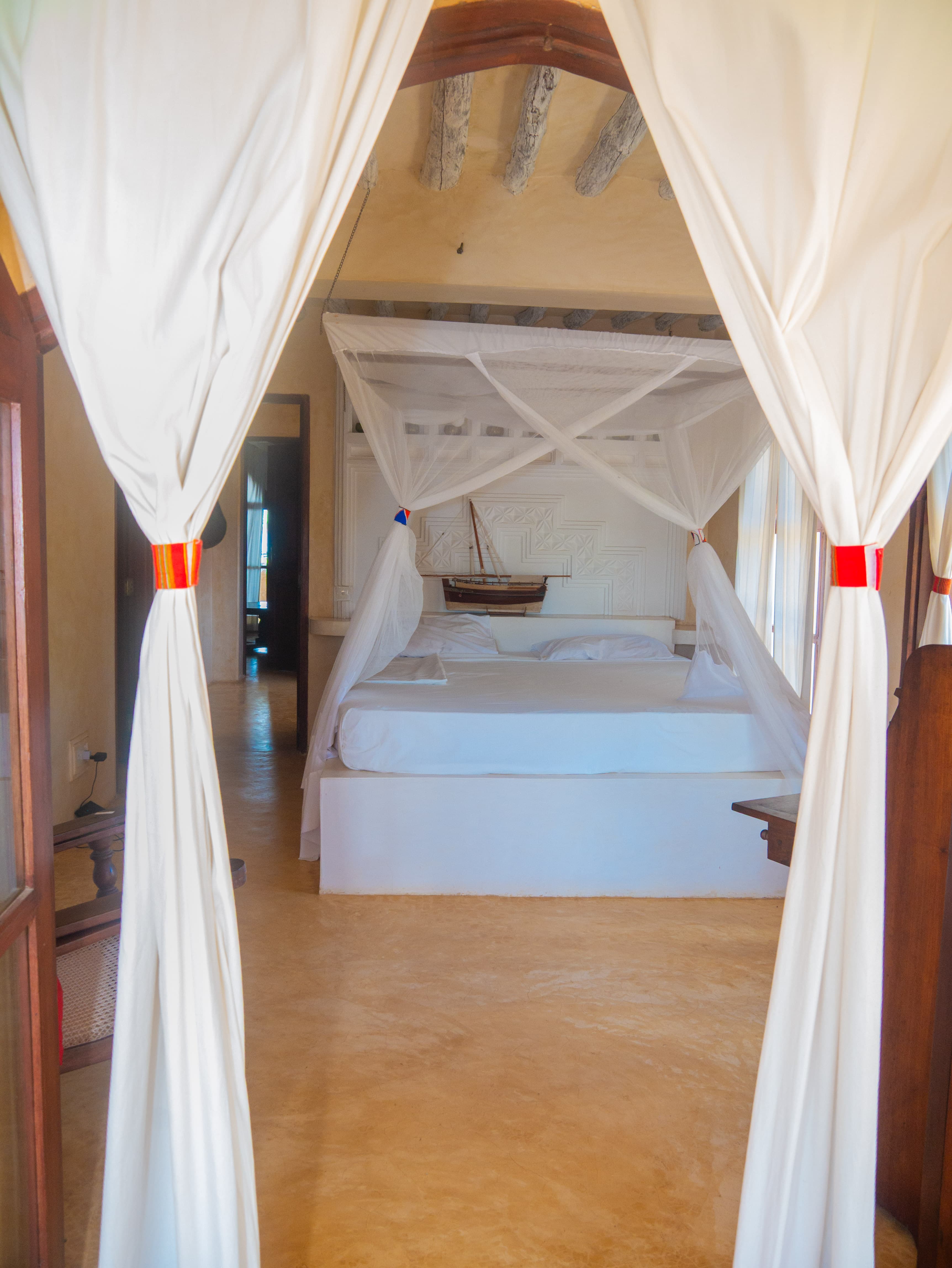Bedroom at The Red Moon House