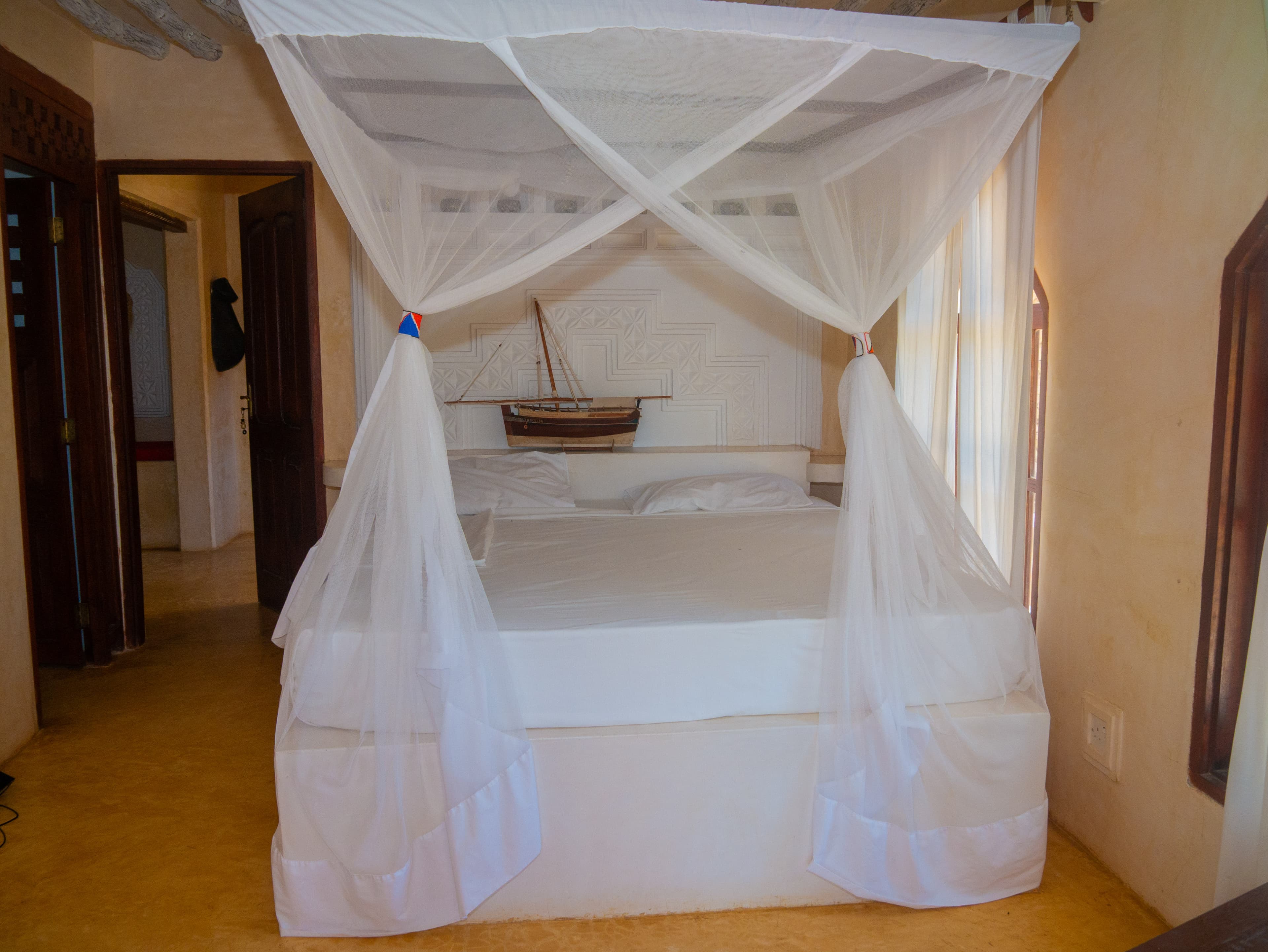 Bedroom suite at The Red Moon House