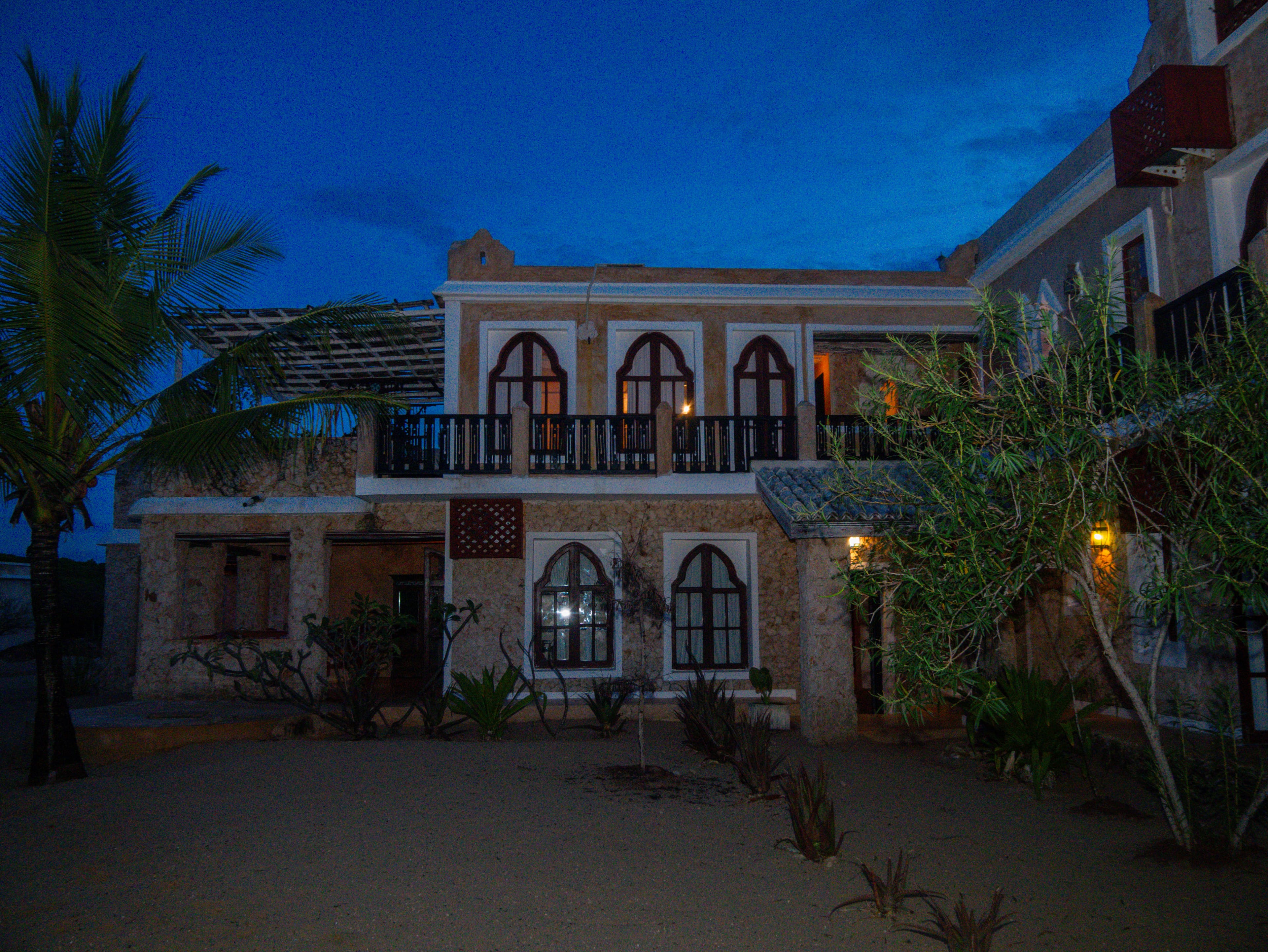 Villa at night
